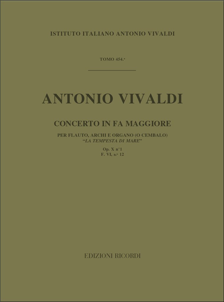 Concerto per flauto traversiere, archi, bc RV 431a